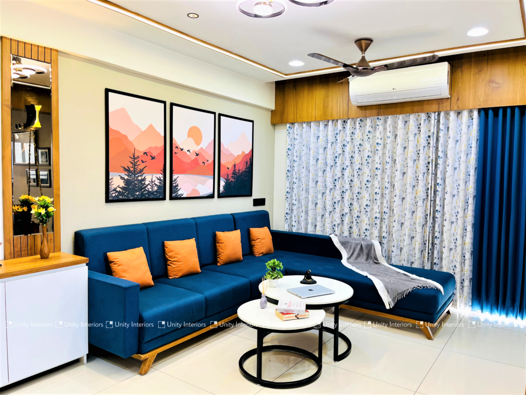 Modern Interior Designing for 3 BHK house